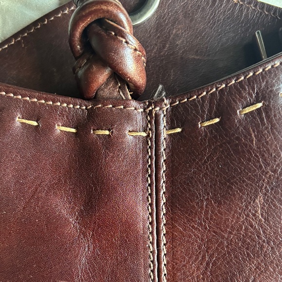 H’Joe Brown Leather Backpack/Shoulder Bag - Picture 13 of 14